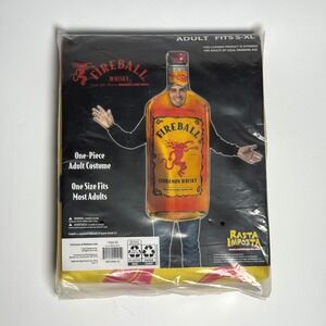 Fireball Whisky Bottle Costume Rasta Imposta Adult One Size Fits Most S-XL New